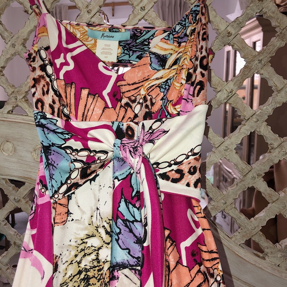 Marciano Pink Pattered Sun Dress
